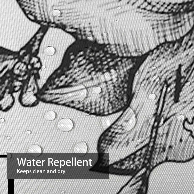 Rideau de douche imperméable à l'eau, L 72 po x l 72 po