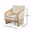 Fauteuil club d'extérieur en bois textilène