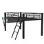 Lit mezzanine avec bureau Gaming, DEL