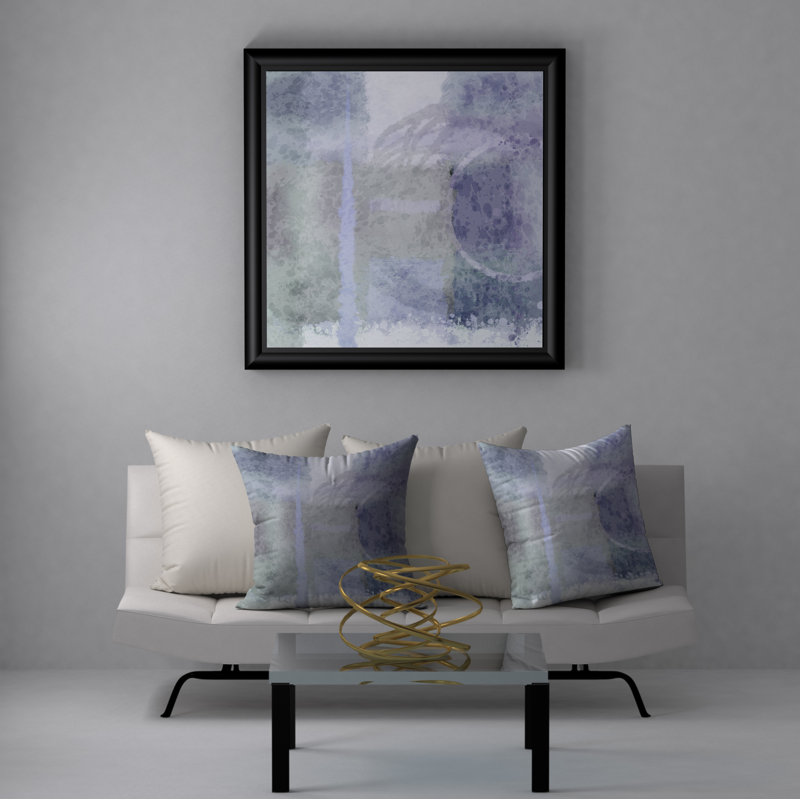 Abstract Throw Pillow, 20" H x 20" W