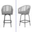 Tabouret de bar d'extérieur 32,3 po avec coussins Anasol-37462551