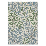 Floral Area Rug in Green