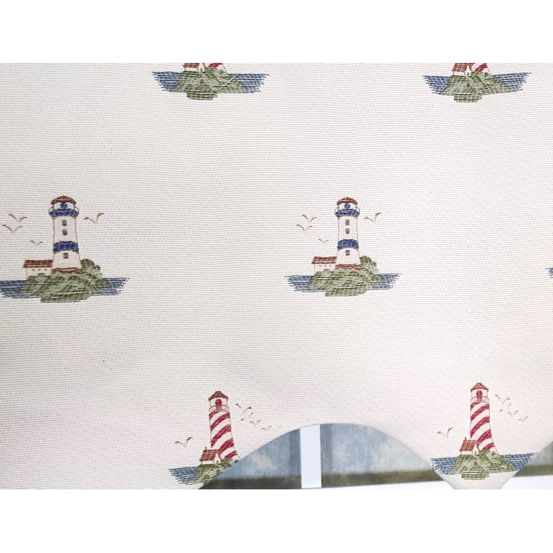 Cotton Blend Pointed Window Valance