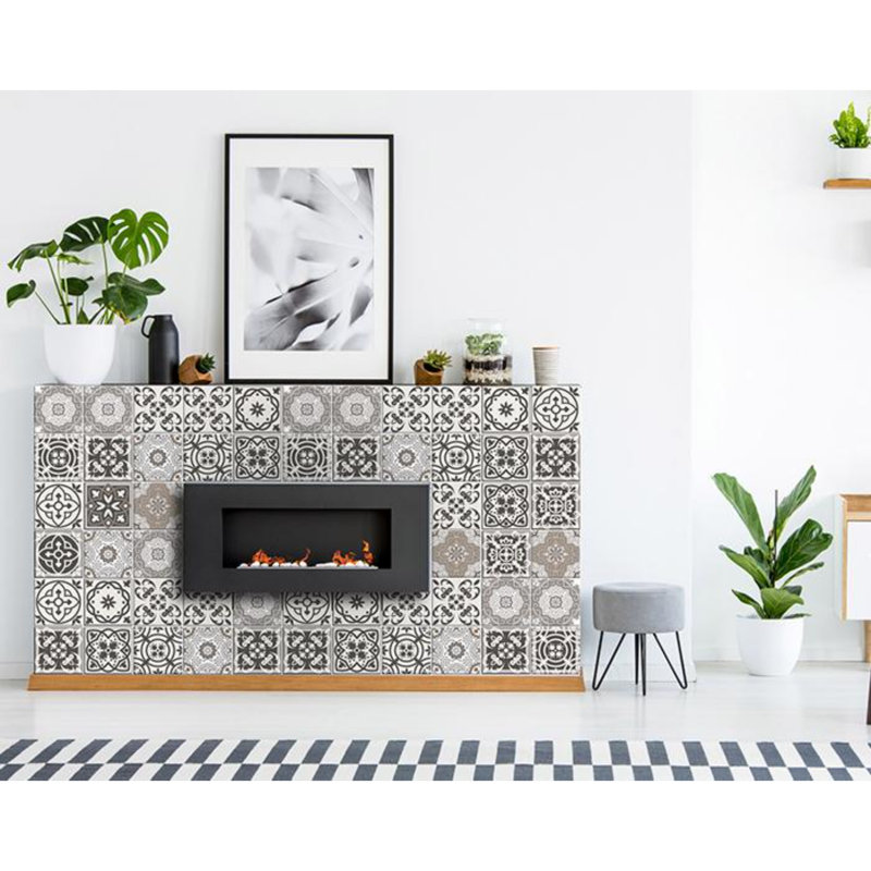 Adhésif décoratif à carreaux décoratifs, 5 po x 5 po