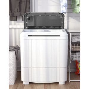 16.5Lbs Portable Washer & Dryer Combo in White