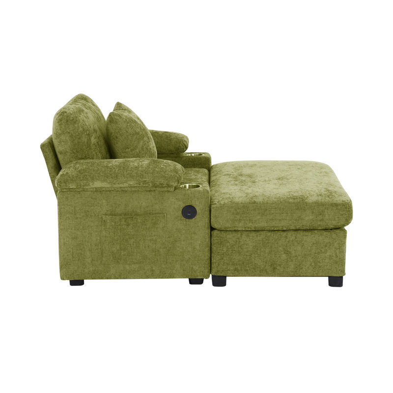 Flâneuse rembourrée, Chenille verte