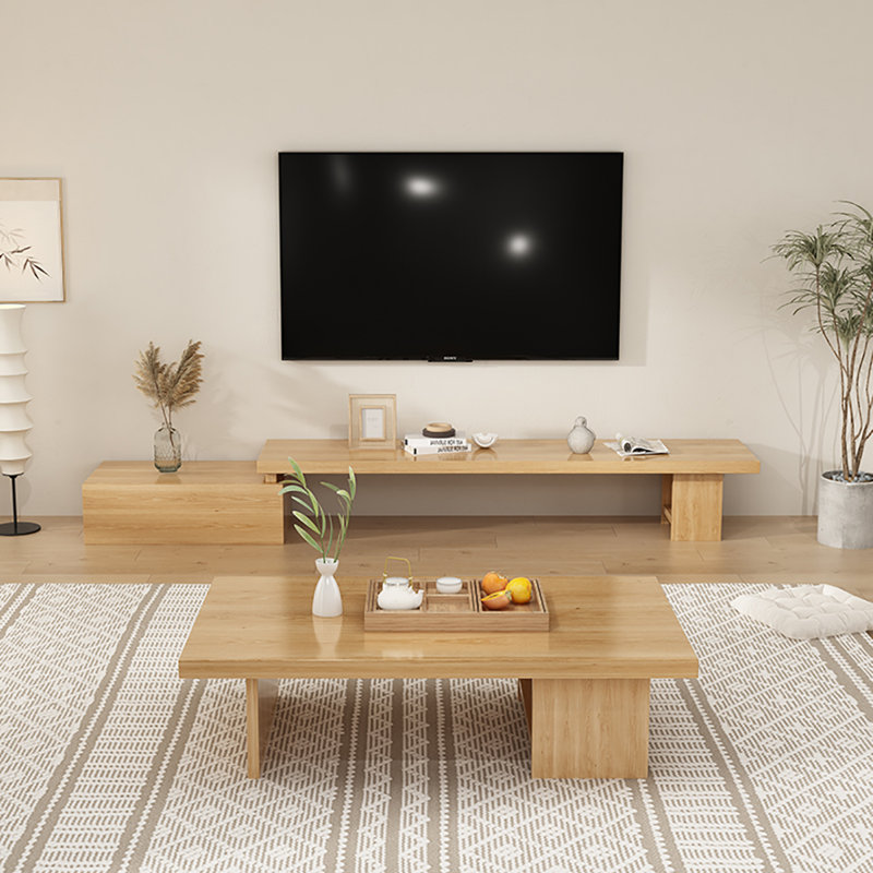 Table de bout Simple Log, H 17,7 po x L 63 po x l 31,5 po