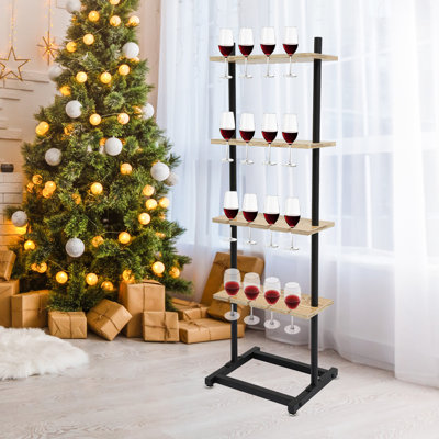 4 Tiers Champagne Wine Glasses Stand Glasses Rack