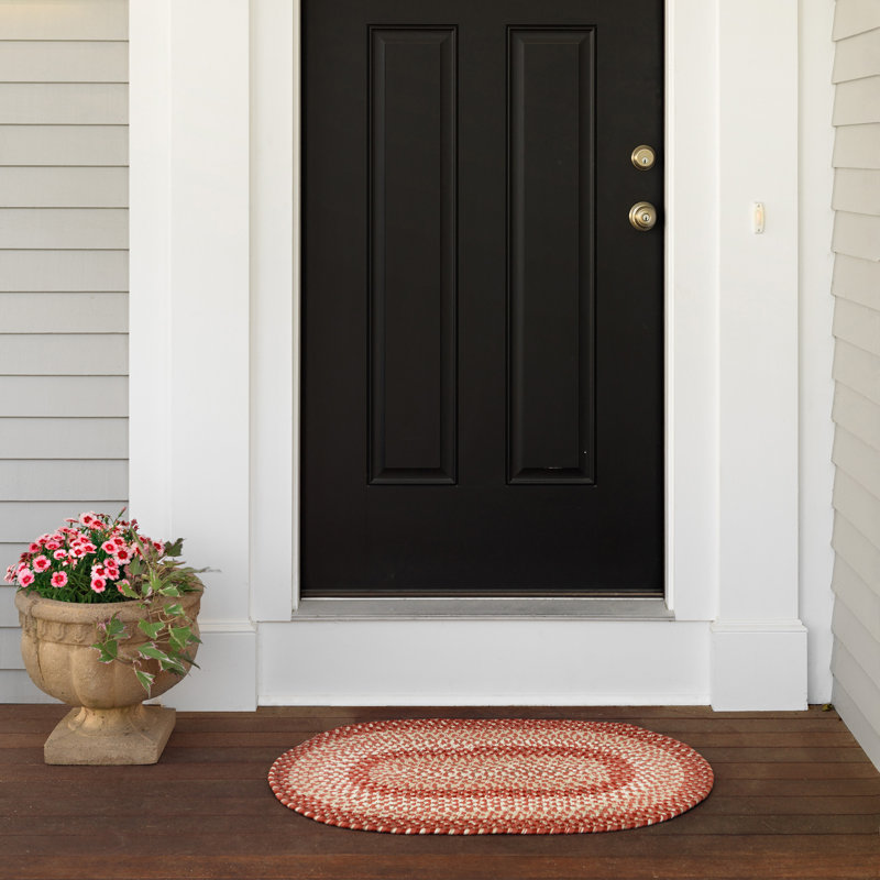 Tapis de porte intérieur / extérieur Kavika, Rouge, L 26 po x L 40 po