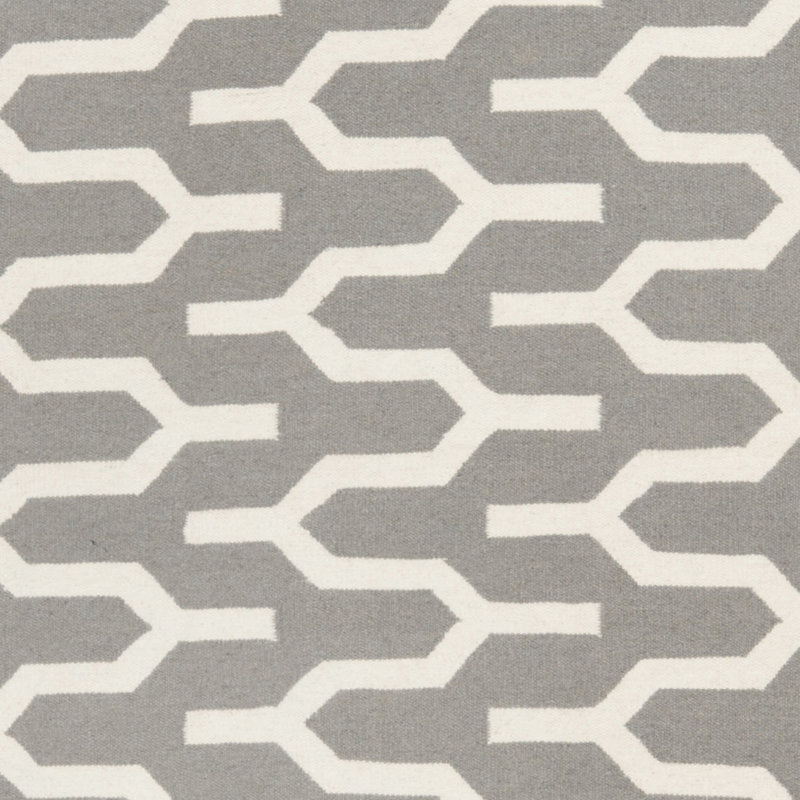 Normal Geometric Wool Hand Woven Area Rug, Rectangle 152 x 244 cm