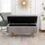 Banc de rangement rembourré en velours Miajah-251652344