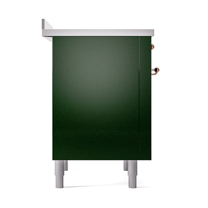 ILVE Nostalgie II Noblesse 36 in Induction Range, Emerald Green/Copper