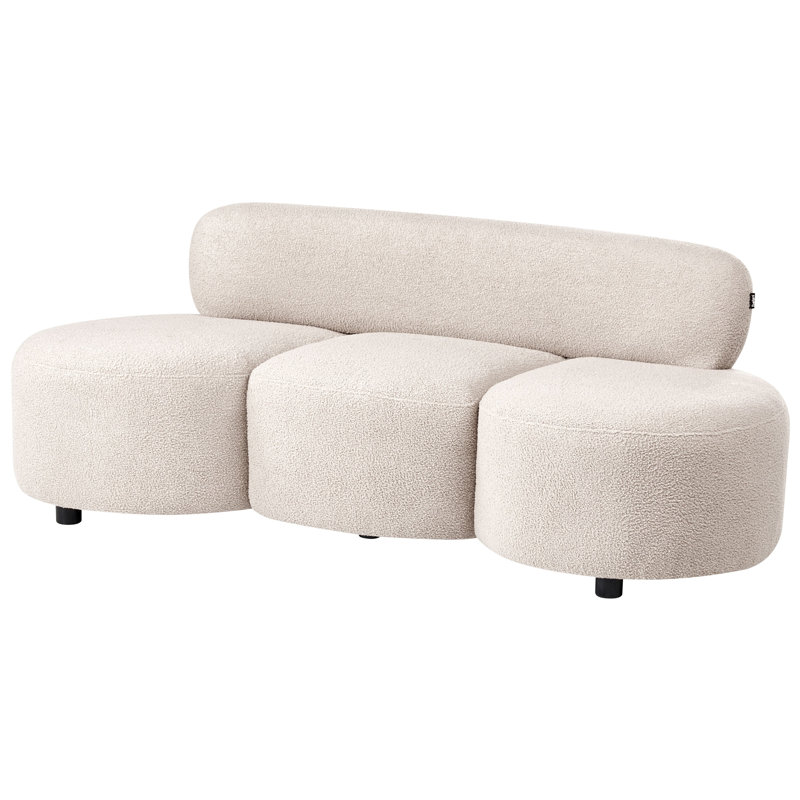 Sofa, Beige Polyester