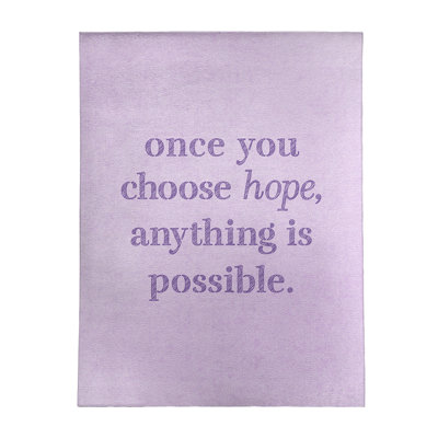 Quotes Chenille Indoor Rug