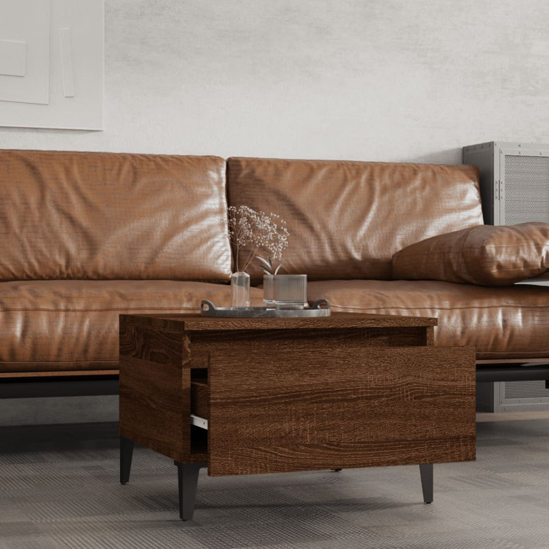 Leefke Side Table Set, Brown Oak