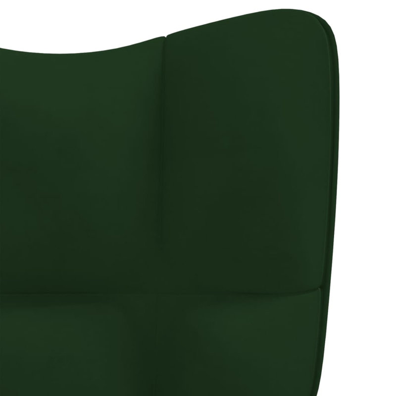 Fauteuil Horald, Polyester vert foncé