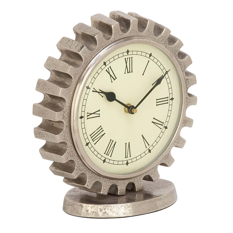 Horloge de plateau de table en aluminium