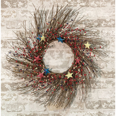 Faux Berry Twig 24'' Wreath