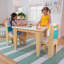 Kids 3 Piece Rectangular Activity Table and Chair Set-84694934