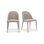 Upholstered Side Chair in Beige