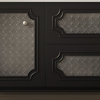Armoire de salle de bain de style français crème