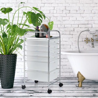 Stoke Bishop 75cm H x 33cm W Utility Cart with Wheels