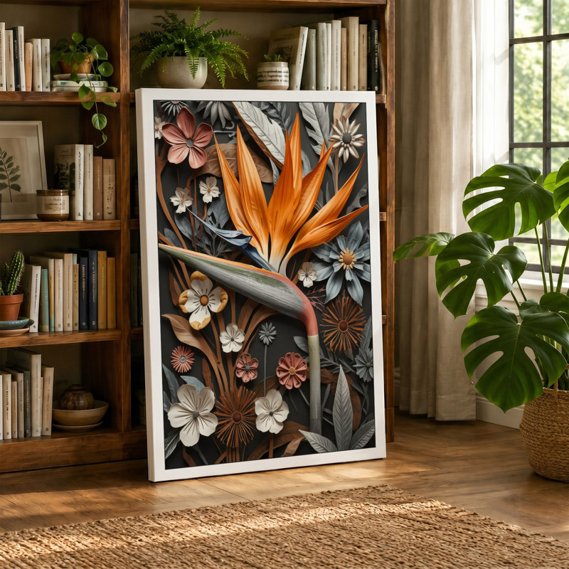 Preserved Study Botanical - Wrapped Canvas, 30x20 - 76.2 x 50.8 cm, Black Border