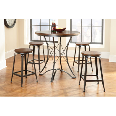 Konieczny 4 - Person Solid Wood Top Four Leg Dining Set