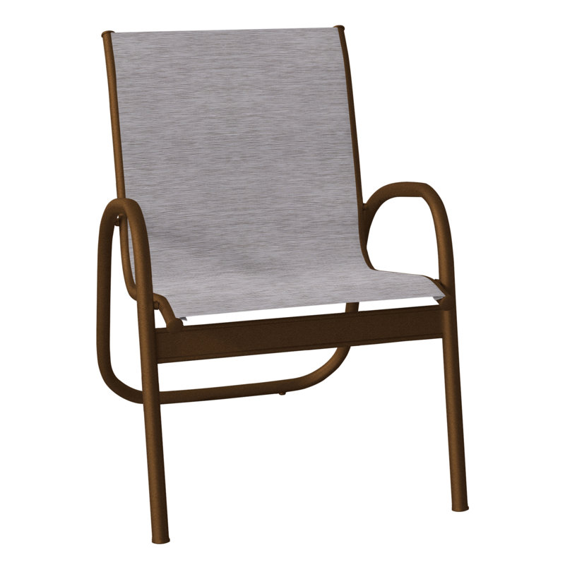 Fauteuil de patio Gardenella, Tweed Sunbrella® brun, Kona texturé