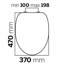 Tiger Toilet Seat Glitter MDF Grey