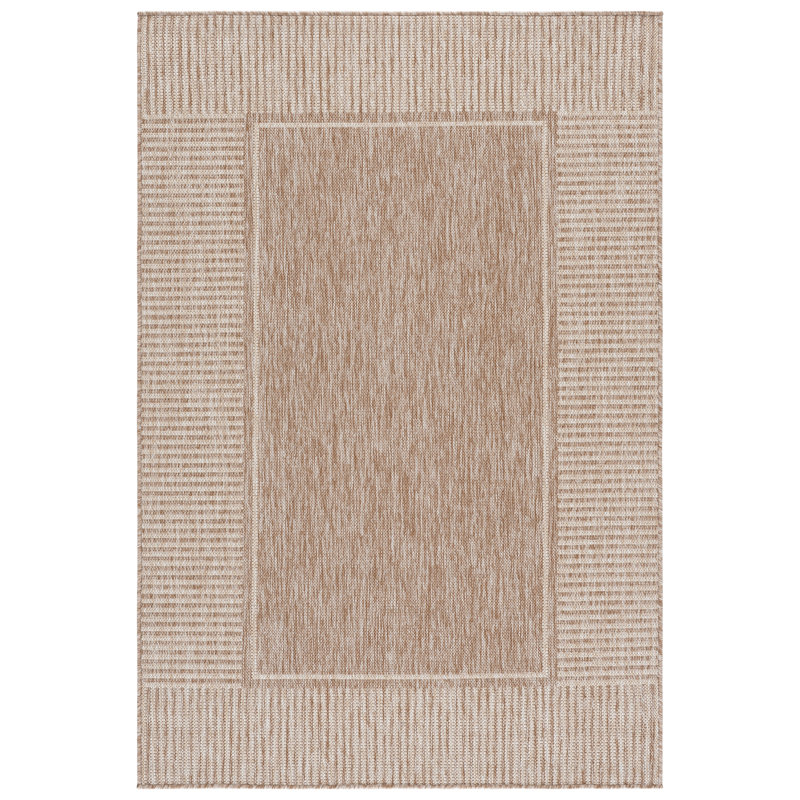 Tapis d'intérieur / extérieur oriental tissé à la machine Beach House, Rectangle 4 pi 0 po x 6 pi 0 po