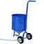 Ensemble de sablage à siphon de 22,7 kg (50 lb), 34,8 x 33 x 68,6 cm (13,7 x 13 x 27 pouces), acier, 1 ensemble, machine de sablage abrasive portable, bleue, avec tuyau de 3 m (9,8 pi), pistolet de sablage en aluminium moulé, pour le décapage de la peinture et l'élimination de la rouille superficielle.