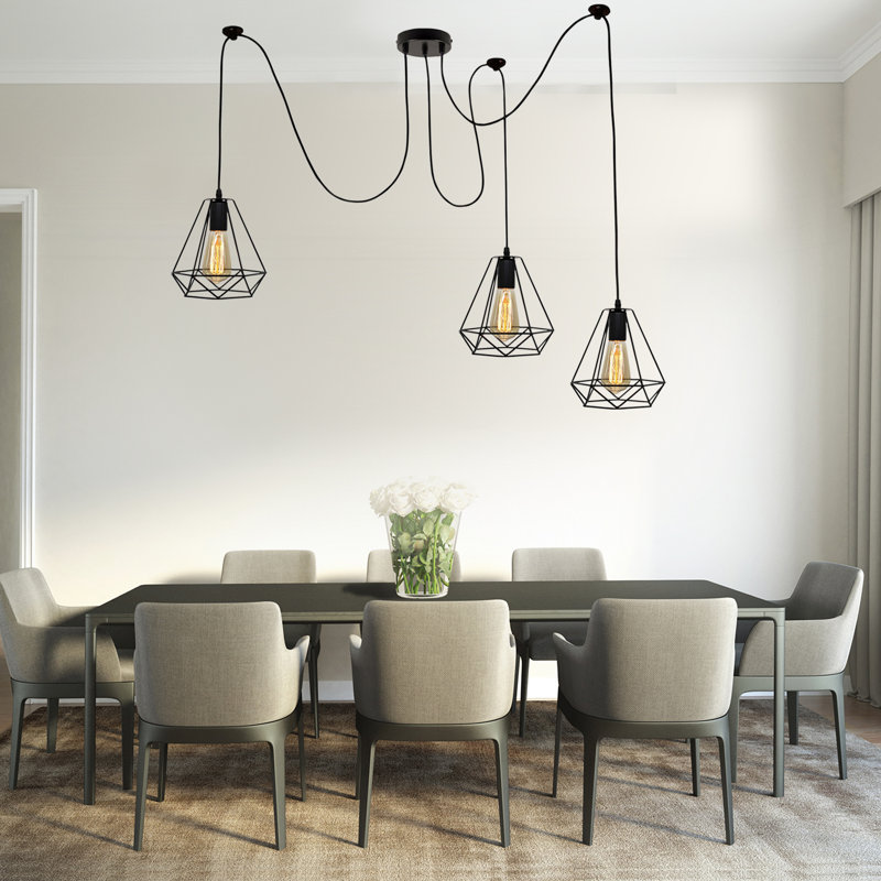 Julietta 3 - Light Black Cluster Pendant