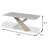 70.6" W Contemporary Dining Table, Brown/White-1432851337