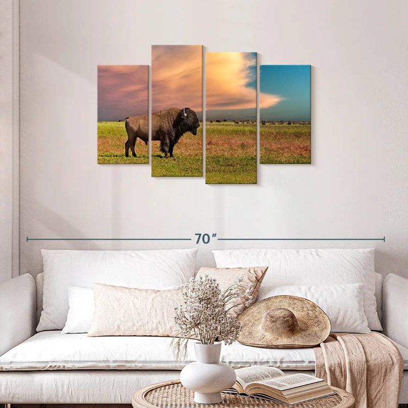 Brampt Badlands Bison, 27" H x 43" W