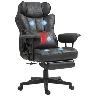 HOMCOM Massage Executive Office Chair With 6 Vibration Points