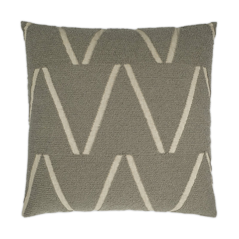 Coussin décoratif Edge of Glory, Vison, Carré 24 po