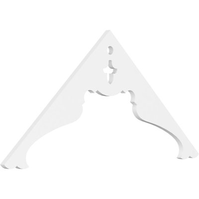 Heath Signature Urethane Gable Pediment, Primed Tan
