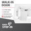 Tub'n Wall Series 30" x 60" Left Side Drain Soaker Bathtub in White with Matching Smooth Shower Wall Kit-23011619