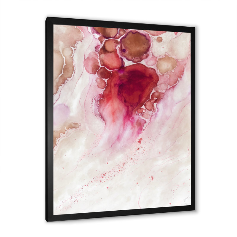 Serenity In Rasberry Blush II - reproduction sur toile, Impression dorée sur toile encadrée, H 32 po x l 16 po x P 1 po