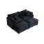 Canapé-lit modulaire en chenille | Canapé modulaire convertible Cloud Style, tissu doux, mobilier de salon moderne-1547786062
