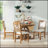 5-Piece Retro Functional Dining Set, 1 Extendable Table With A 16-Inch Leaf And 4 Upholstered Chairs For Dining Room And Kitchen-1320314587