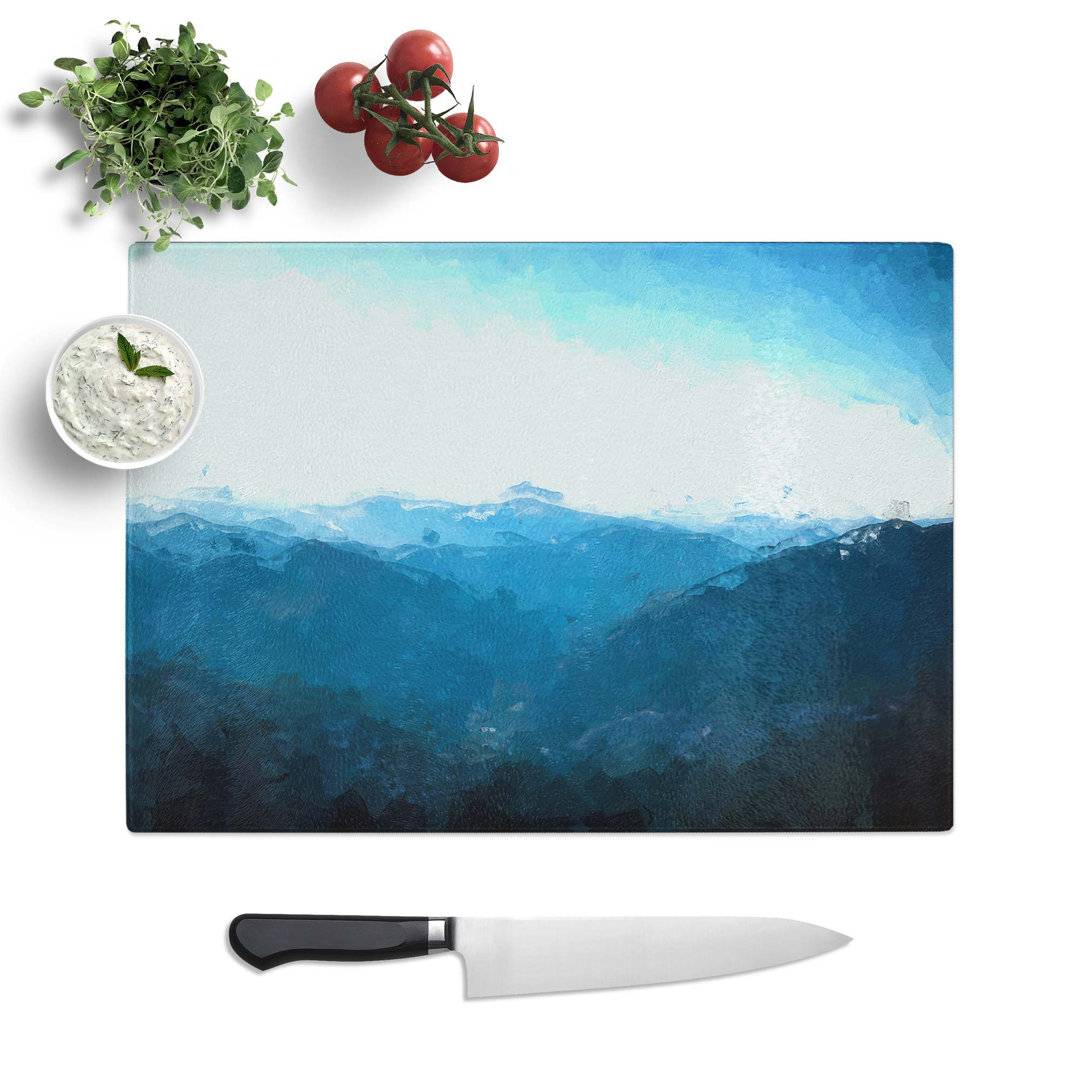Glass Mountain Range in Salamanca Spain in Abstract Chopping Board