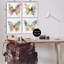 Ensemble de 4 impressions sur toile Butterflies with Music Notes par LSR Design Studio
