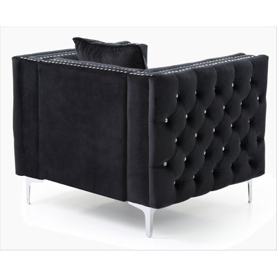 Sleek Contemporary Track Arm Chair
