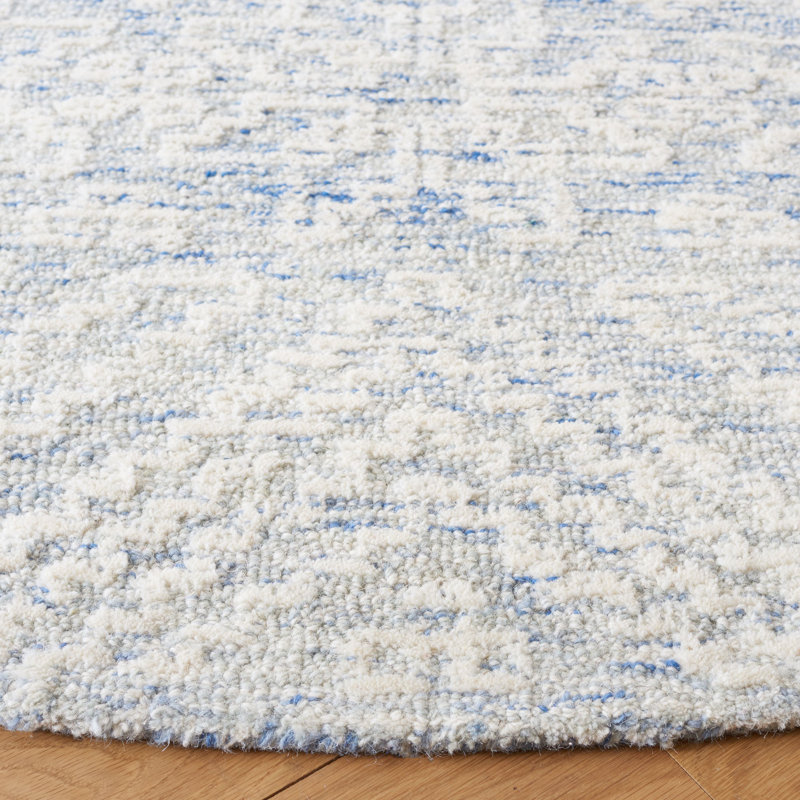Tapis en laine / coton touffeté à la main Bathsheb, Rond 6 pi