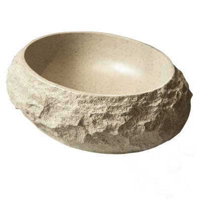 Irregular Oval Resin Bathroom Sink