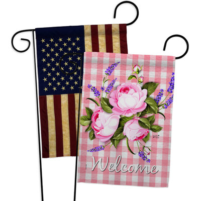 Double Sided 18.5'' H x 13'' W Polyester Garden Flag