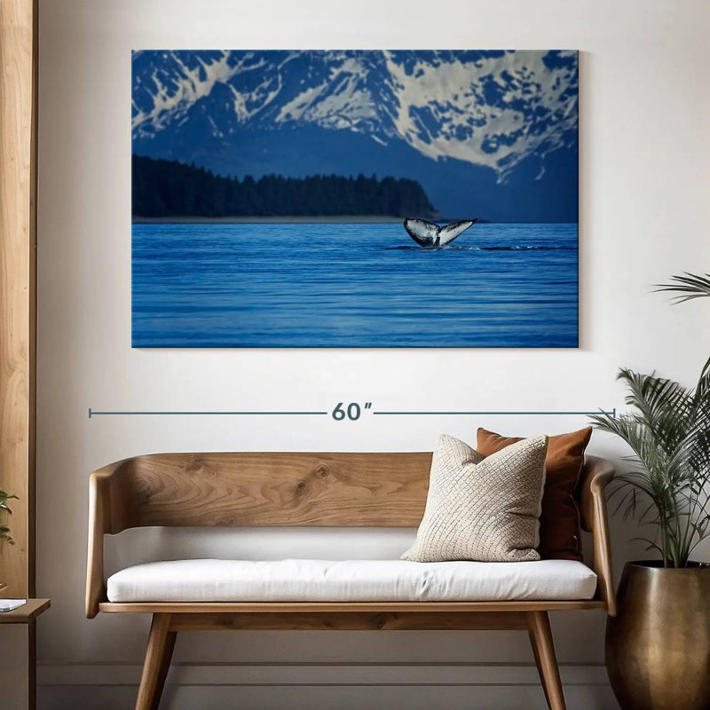 Gillard Alaskan Humpback Whale Tail, 34" H x 51" W