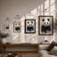 Panda With Paint Drips Modern - Print-926250518-926250516